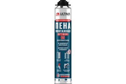 Монтажная пена всесезонная профессиональная OPTIMUM ULTIMA PRO 780 мл (Т)